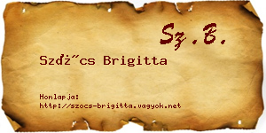 Szőcs Brigitta névjegykártya
